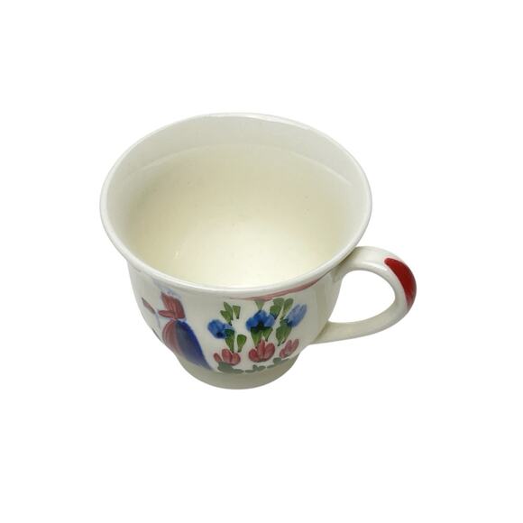 Demitasse Cup & Saucer Set PV France Peasant Village PVF14 Porcelain Collection - Picture 8 of 14